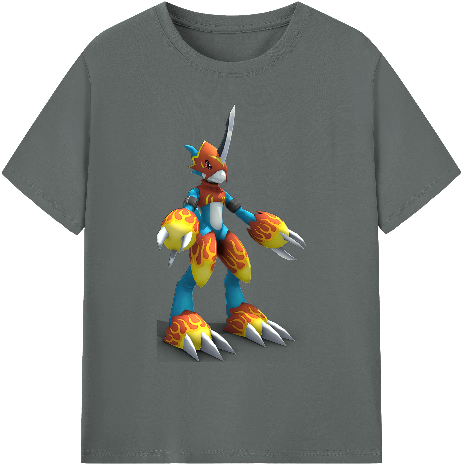 （画像用） Digimon デジタルモンスター/デジモン 綿100％ メンズ半袖Tシャツ｜肌触りやわらか＆通気性